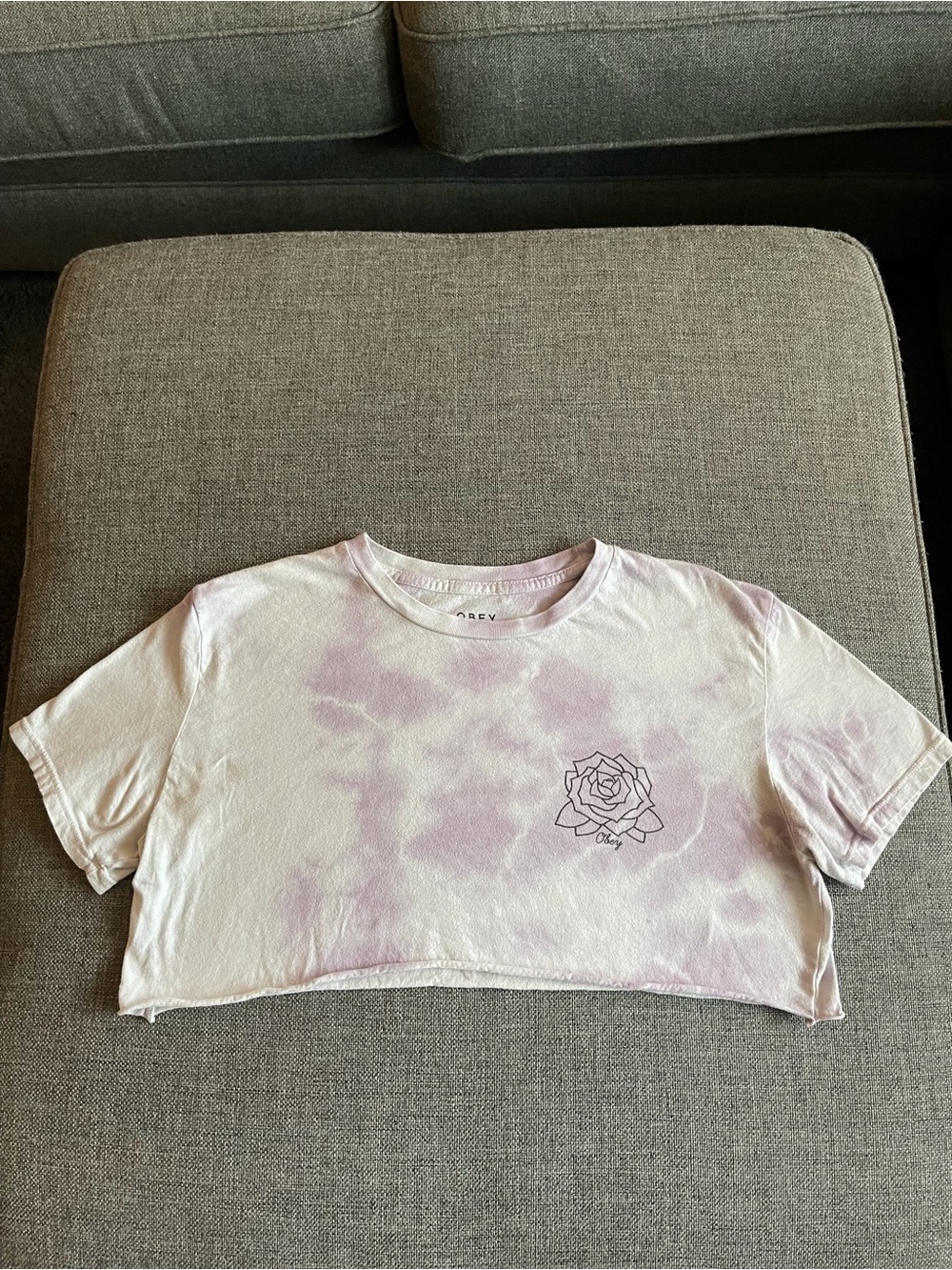 Obey Lavender Tie-Dye Logo Tee